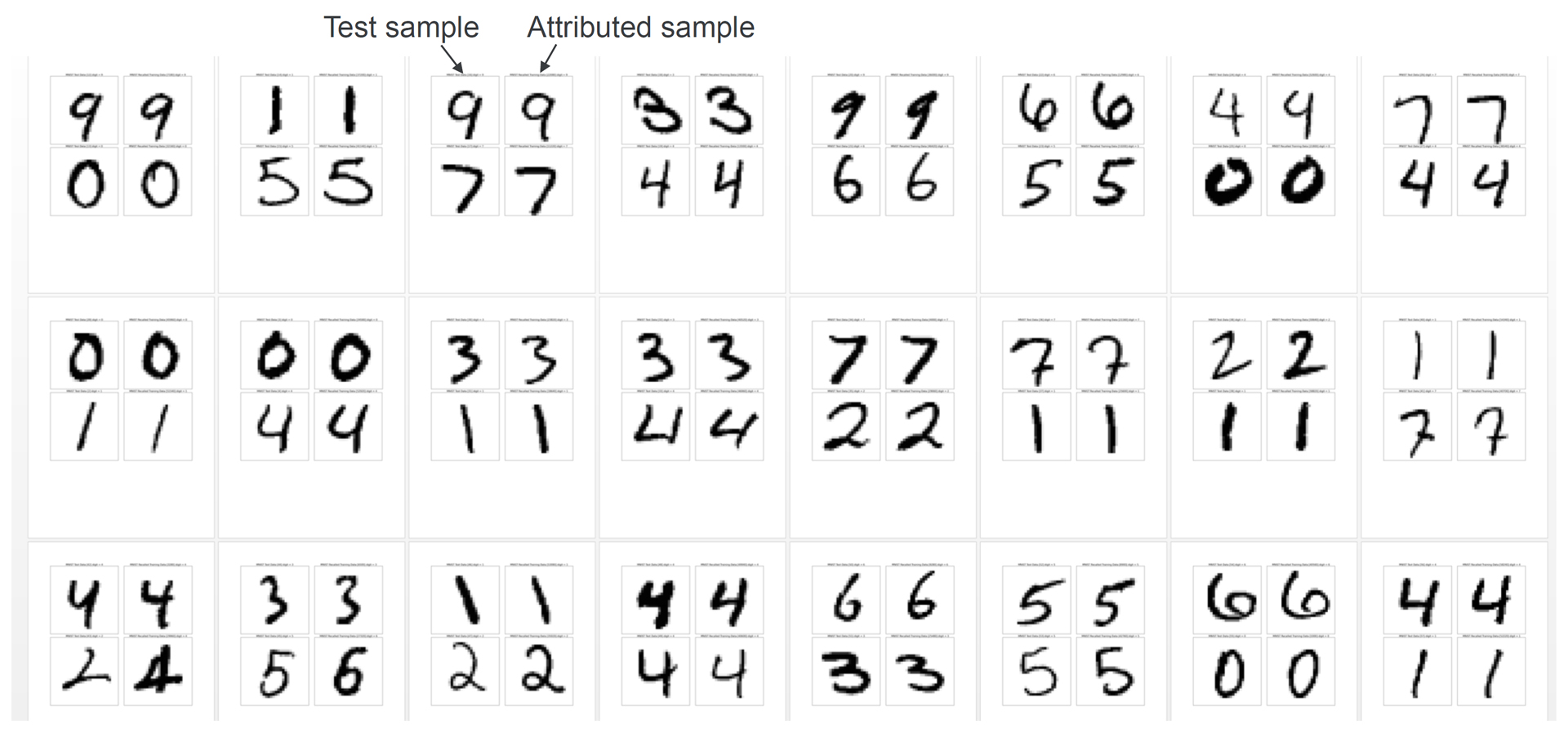 Deep Attribution Network Outputs